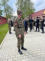 Uczniowie klas mundurowych w CSP w Legionowie (26 kwietnia 2024)